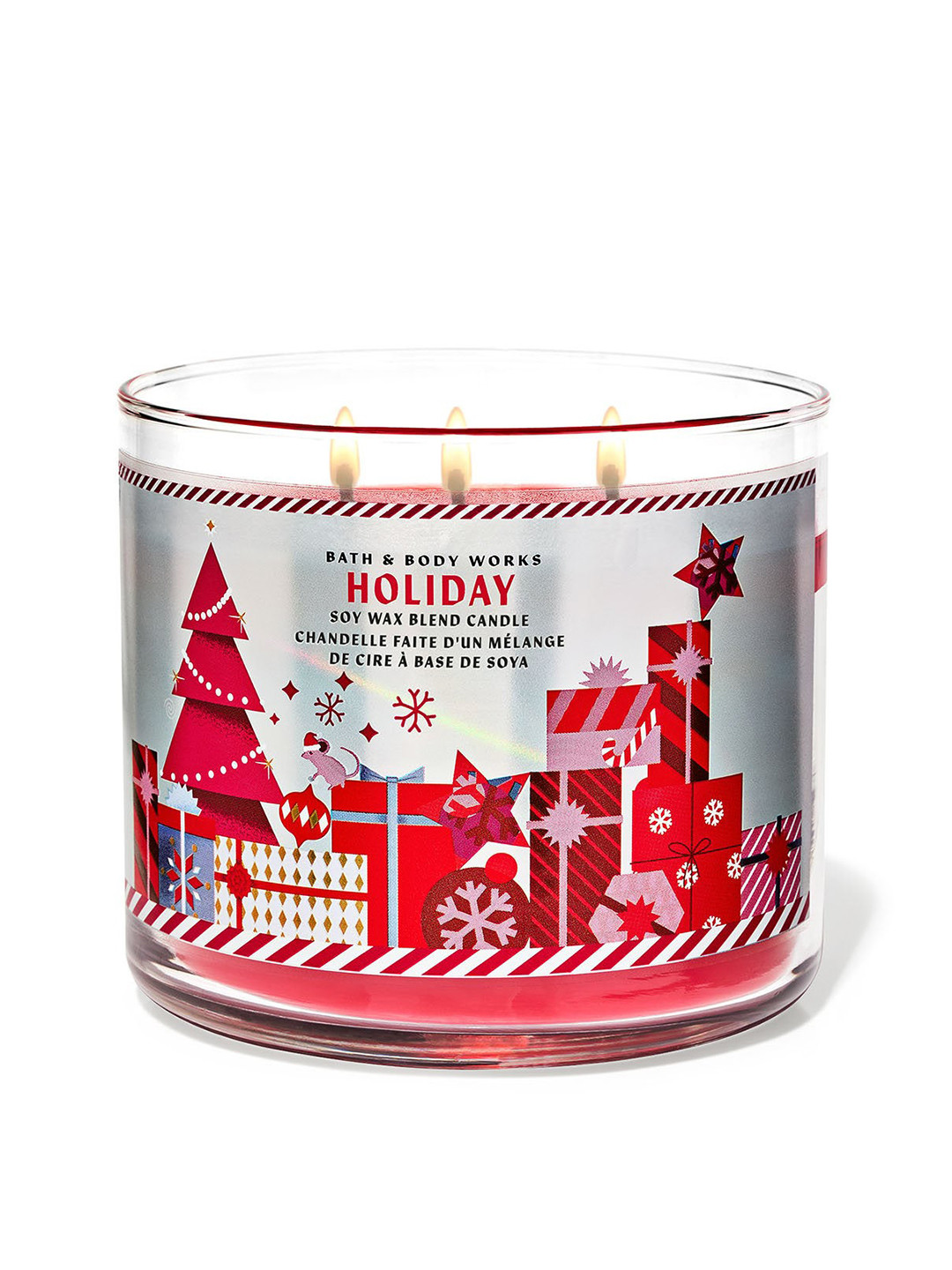 Bath & Body Works Holiday Soy Wax Blend 3-Wick Candle - 411 g