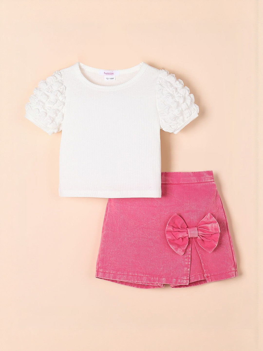 Hopscotch Girls 2 Pieces Cotton Blend Printed Clothing Set