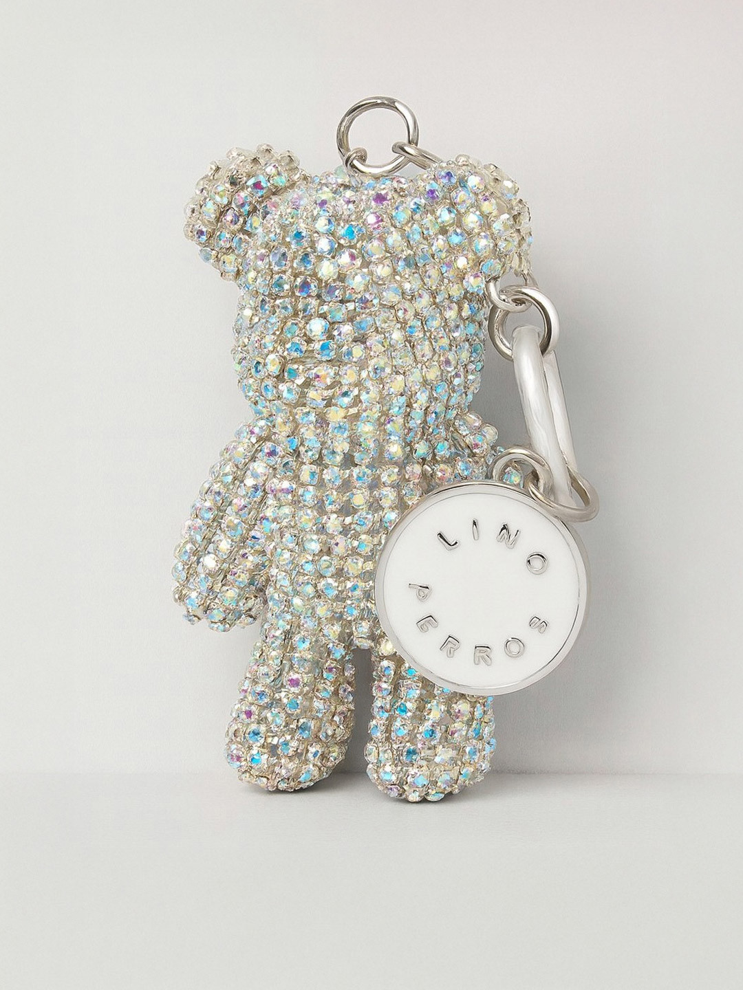 Lino Perros Crystal-Studded Teddy Handbag Charm