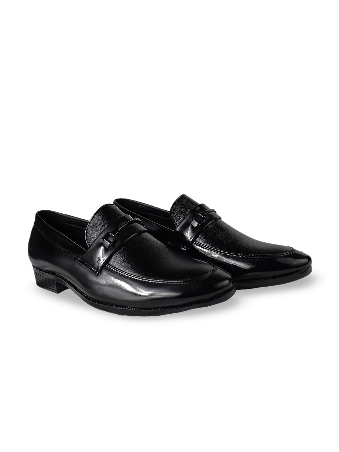 HikBi Men Slip-On Pointed Toe Leather Penny Loafers