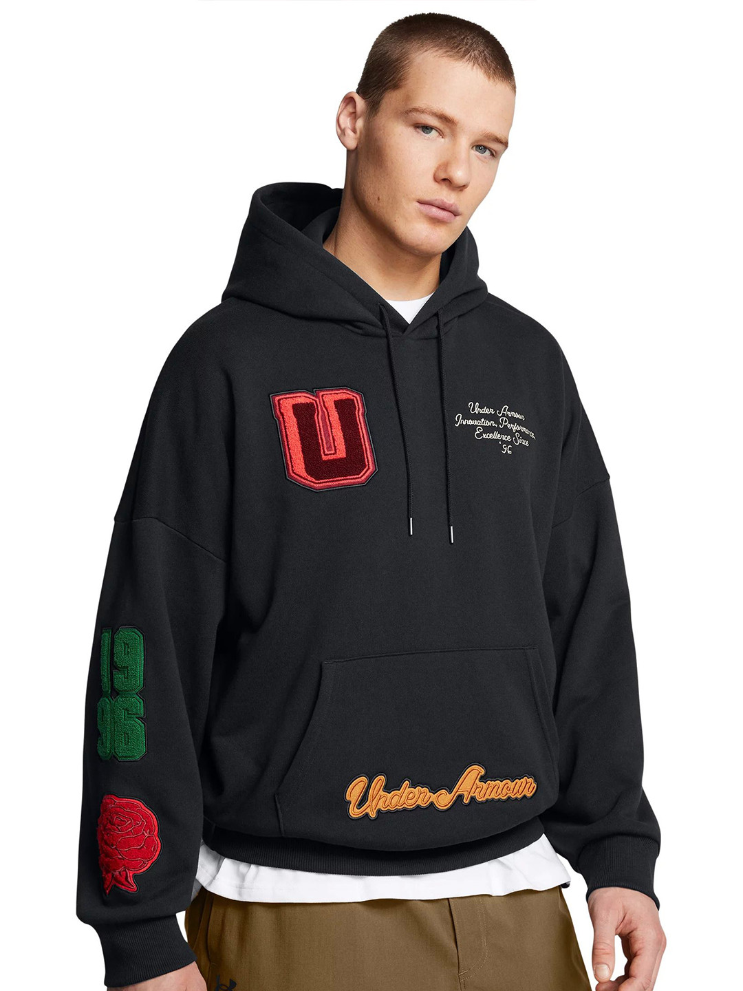 UNDER ARMOUR Icon Heavyweight Terry Oversized Fit Hooded Sweatshirt