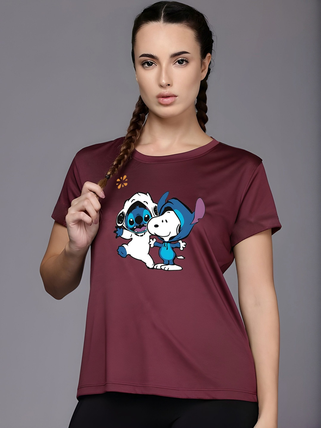 Moda Rapido Disney Graphic Printed Round Neck Regular Fit T-Shirt