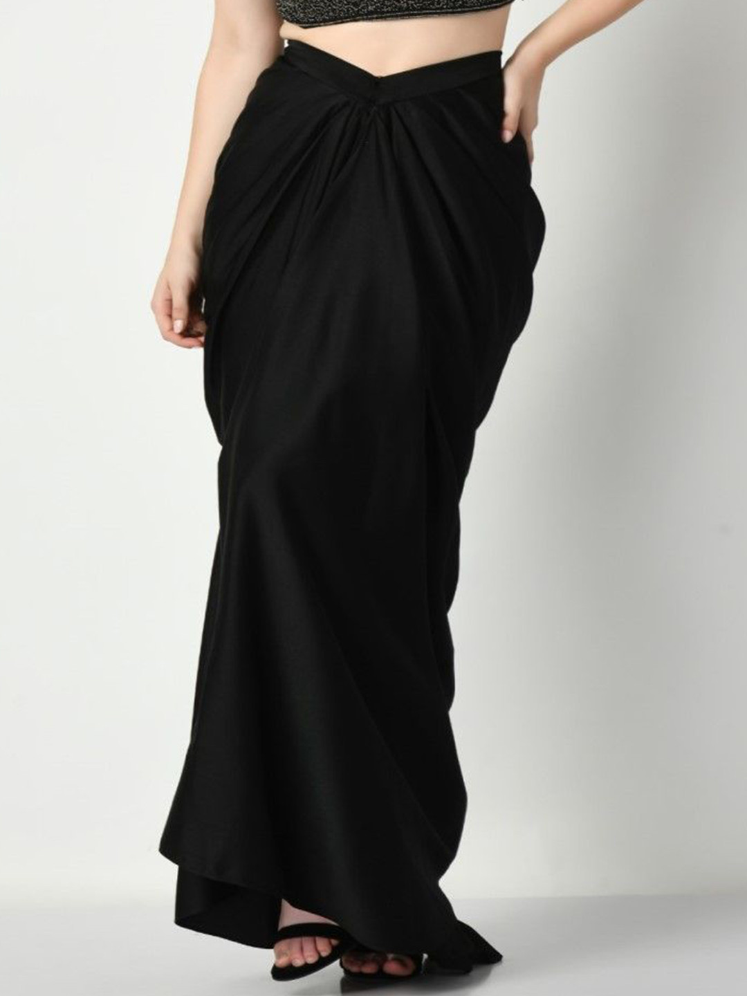 SUNANTA MADAAN Wrapped Satin Maxi Skirts