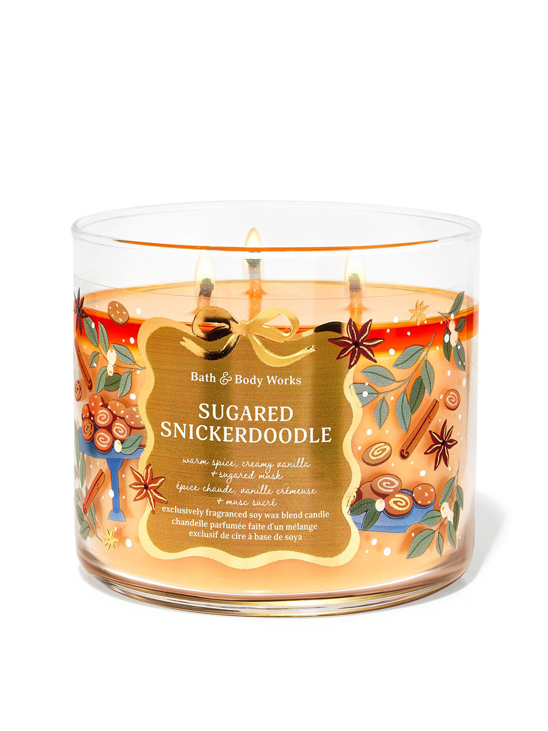 Bath & Body Works Sugared Snickerdoodle 3-Wick Candle