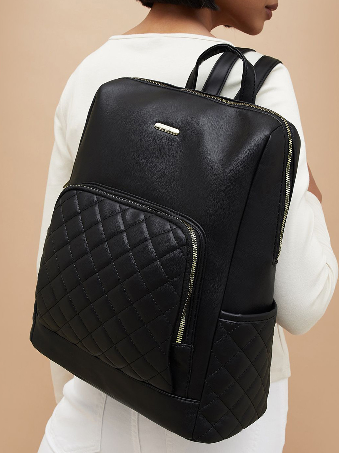 CODE by Lifestyle Women Textured Sternum Backpack