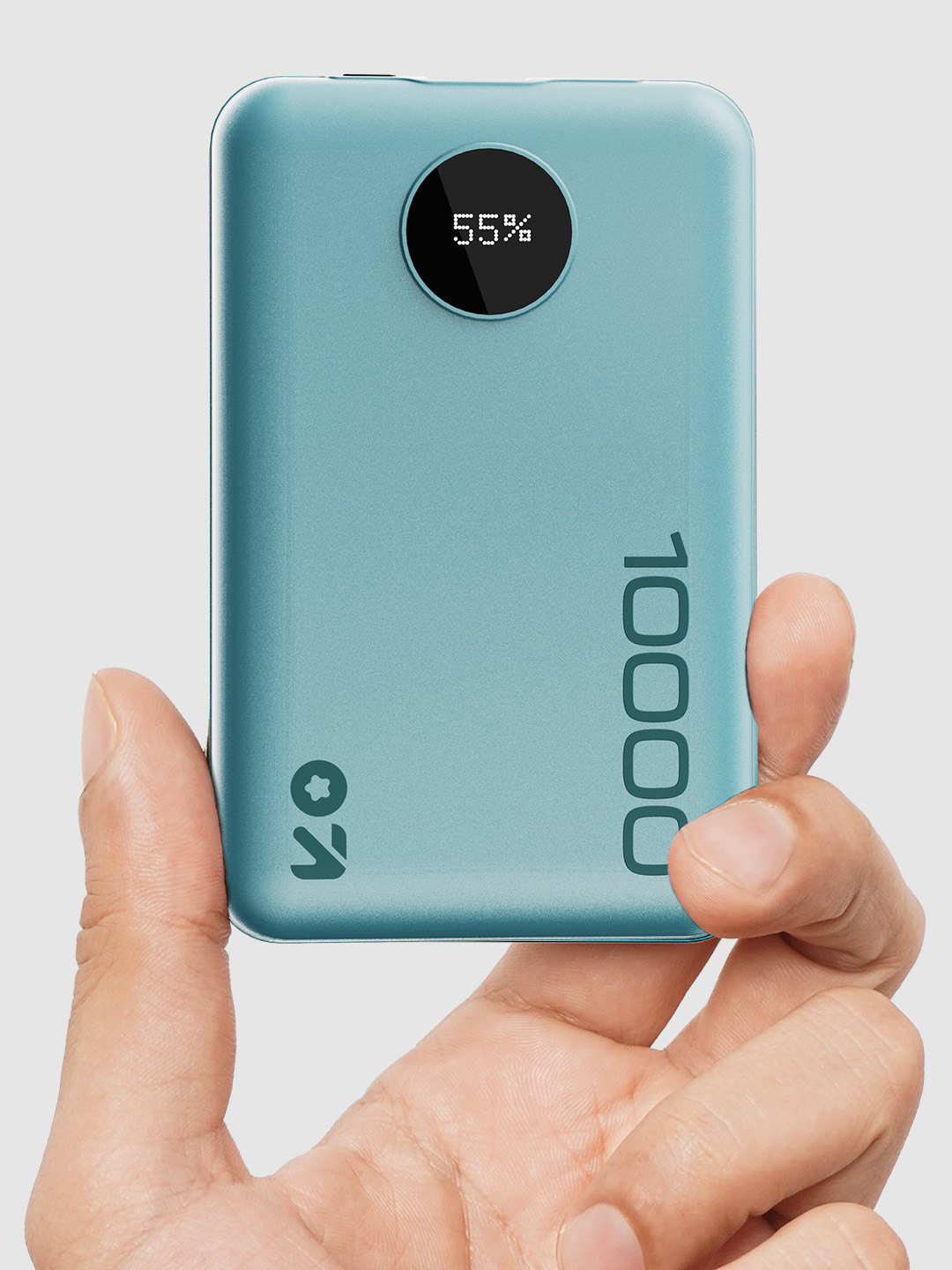 GOBOULT 10000 mAh 22.5 W Power Bank (Powder Blue, Lithium Polymer, Fast Charging for Earbuds, Mobile)