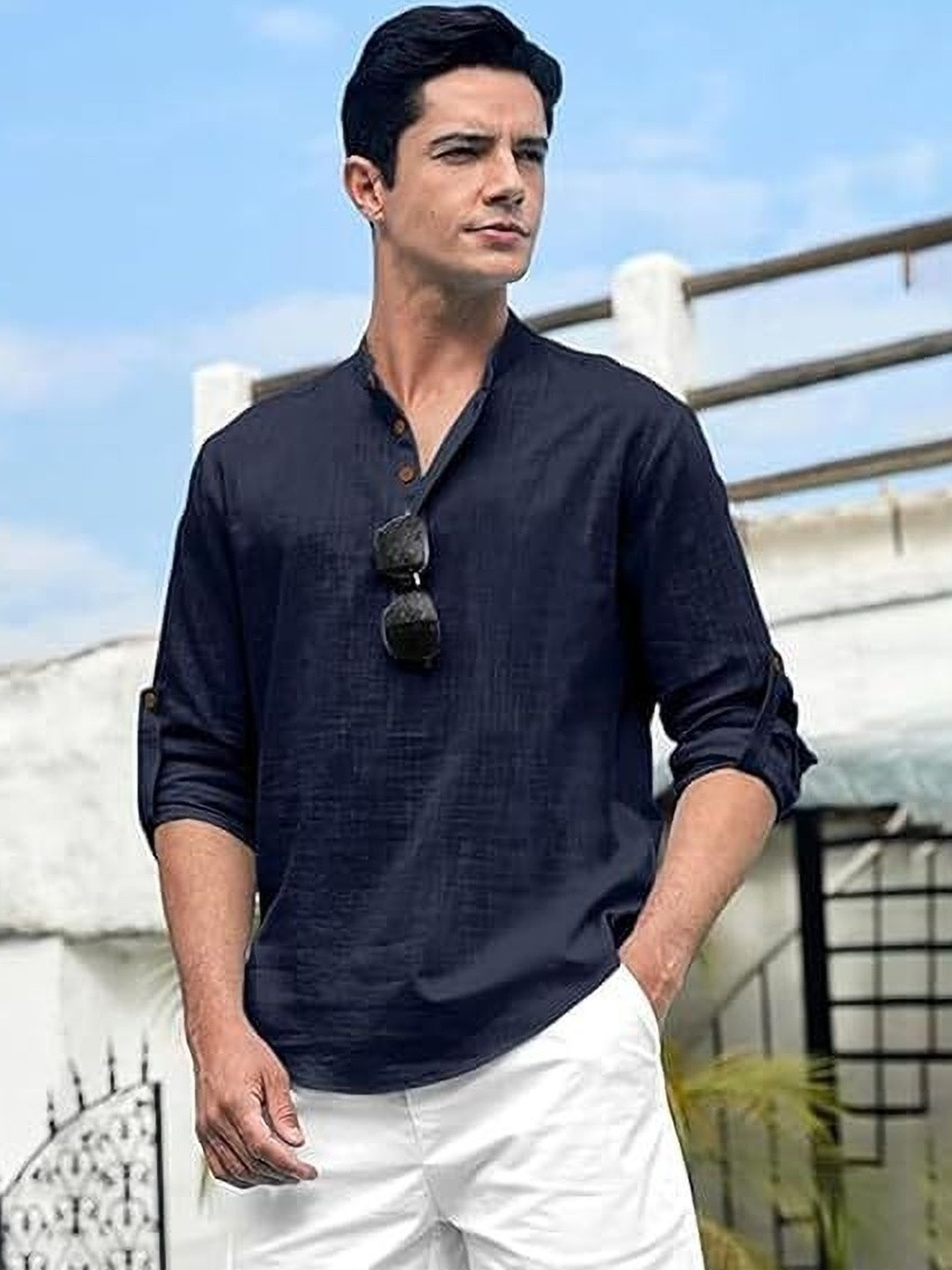 Edin Men Solid Ethnic Dress Kurta