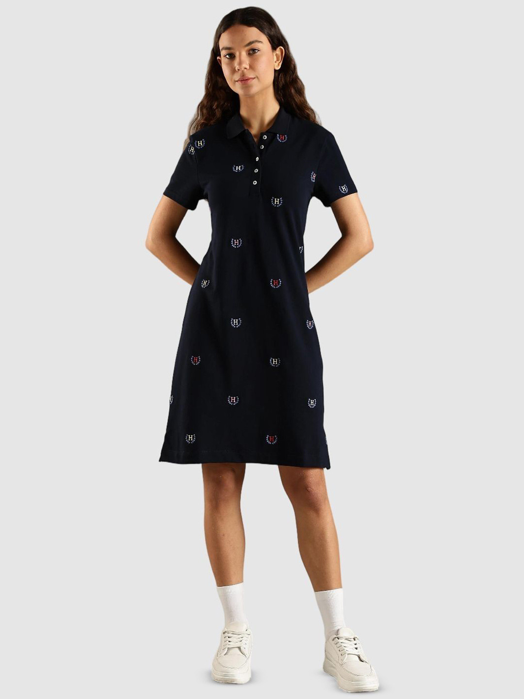 Tommy Hilfiger Women Embroidered T-shirt Dress
