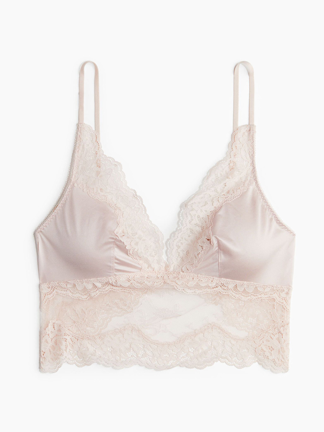 H&M Women Microfibre And Lace Bralette