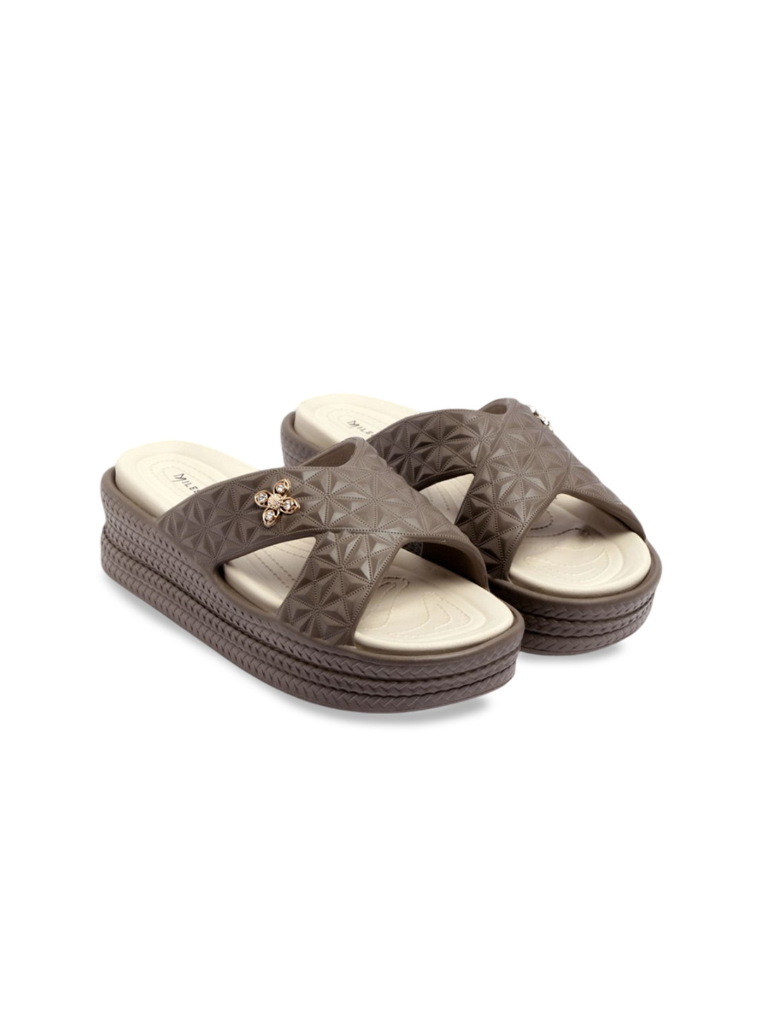 MILESTOE Women Slip-On Open Toe Flats