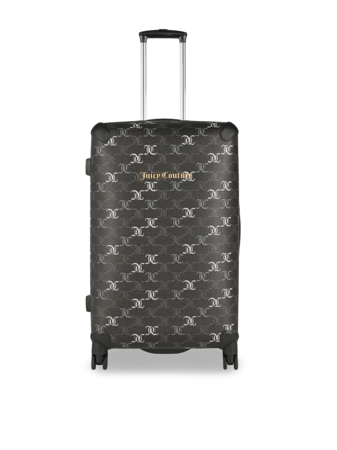 Juicy Couture Monoglam Unisex Textured Hard Side Medium Trolley Suitcase