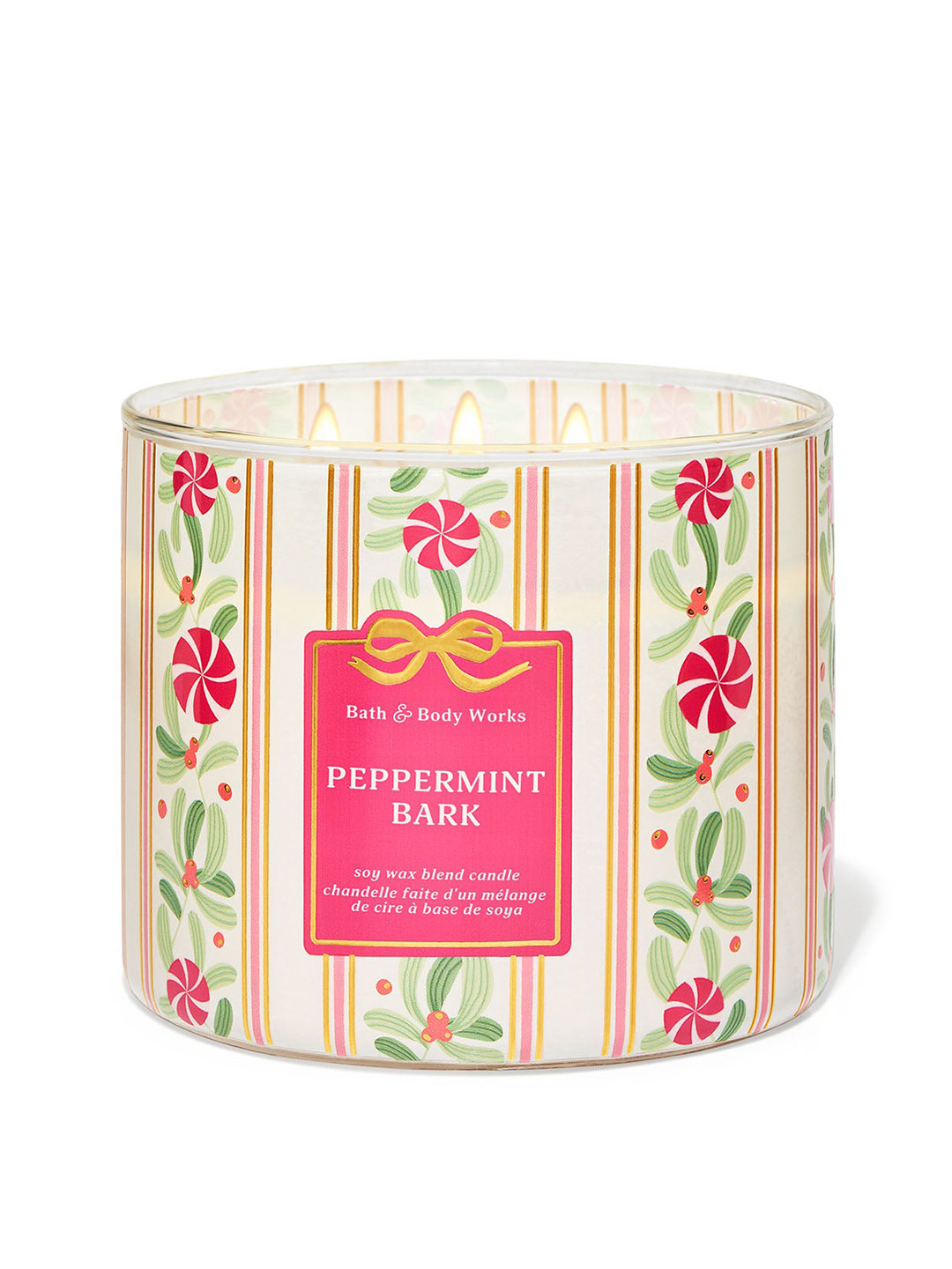 Bath & Body Works Peppermint Bark 3-Wick Candle