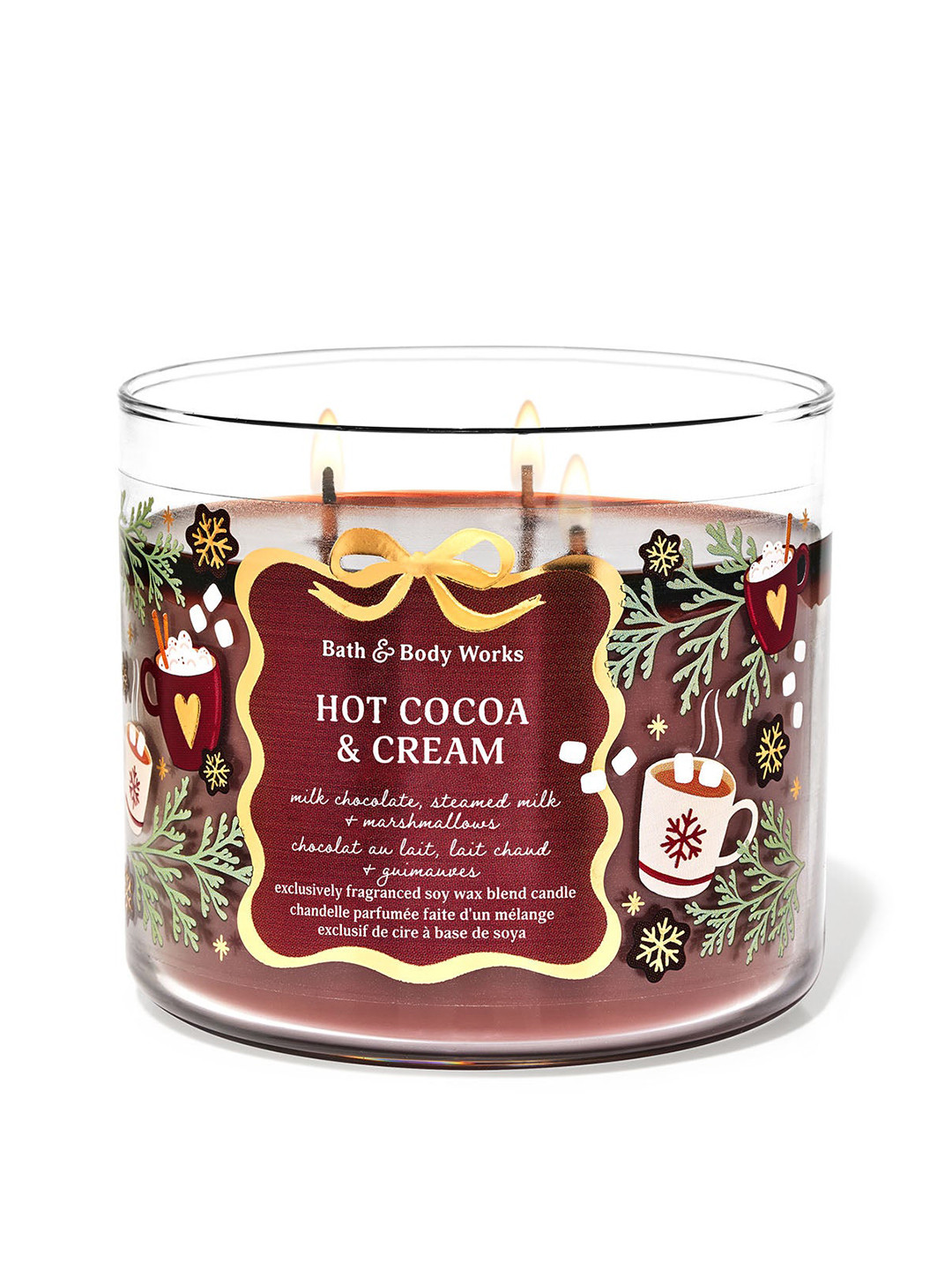 Bath & Body Works Hot Cocoa & Cream 3-Wick Candle