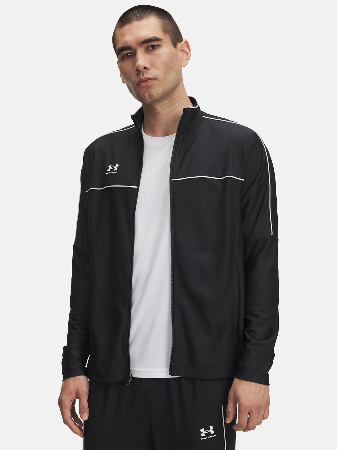 UNDER ARMOUR Brand Logo Detail Contrast Piping Sporty Jacket