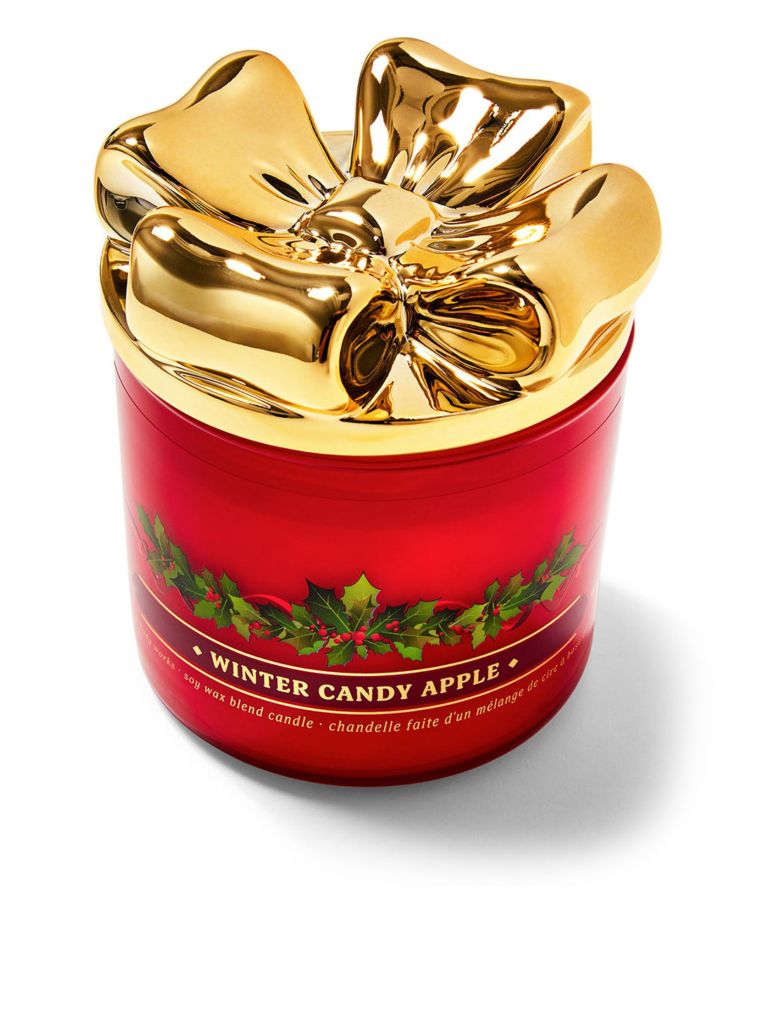 Bath & Body Works Winter Candy Apple Soy Wax Blend 3-Wick Candle - 411 g