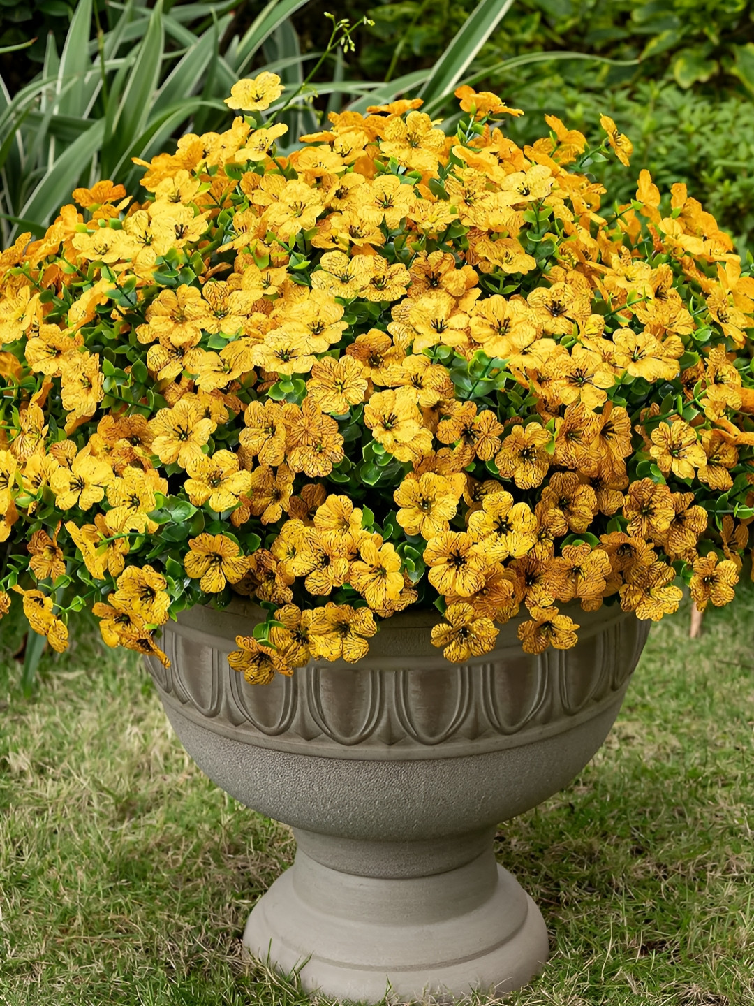 TIED RIBBONS Set of 5 Artificial Eucalyptus Flower Bunch for Vase