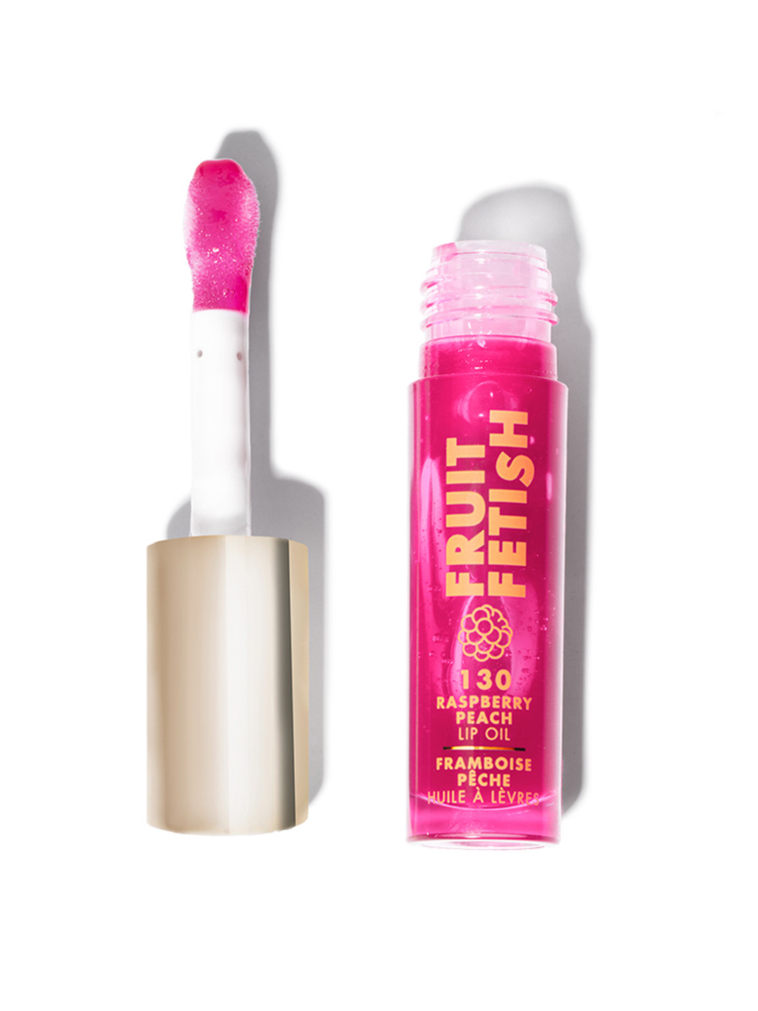 MILANI Vegan Fruit Fetish Lip Oil with Fruit Extracts & Vitamin E 4ml- Raspberry Peach 130