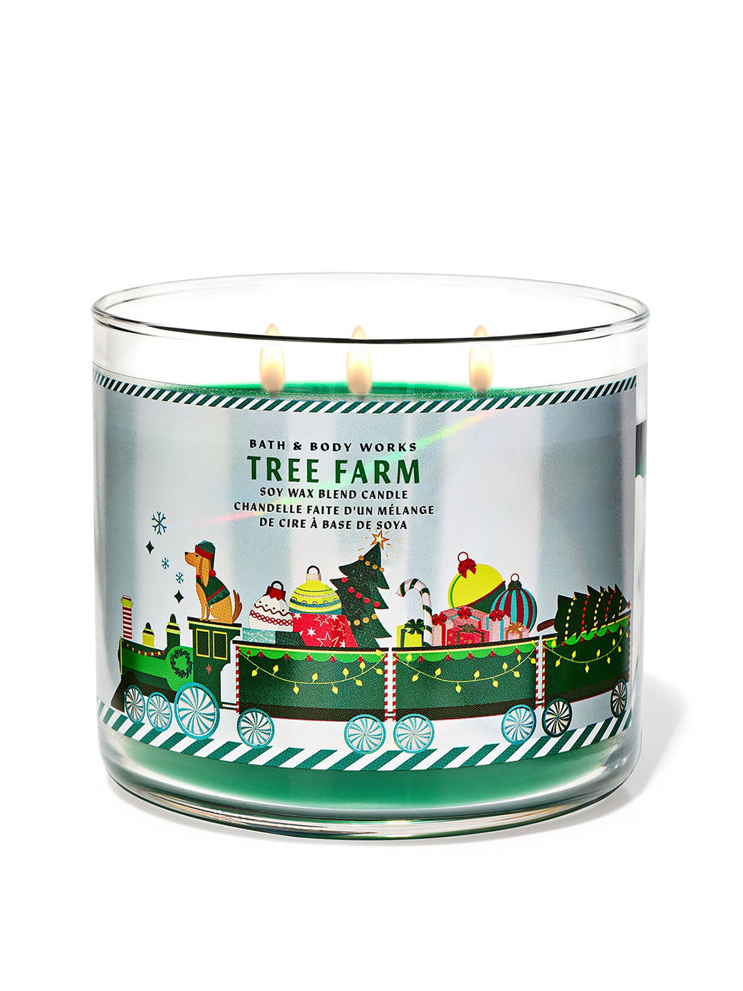 Bath & Body Works Tree Farm Soy Wax Blend 3-Wick Candle - 411 g