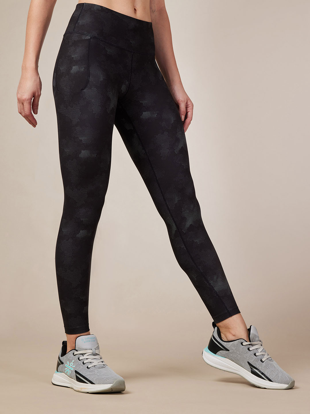 CULT Black Printed Performance COMFlex Tights