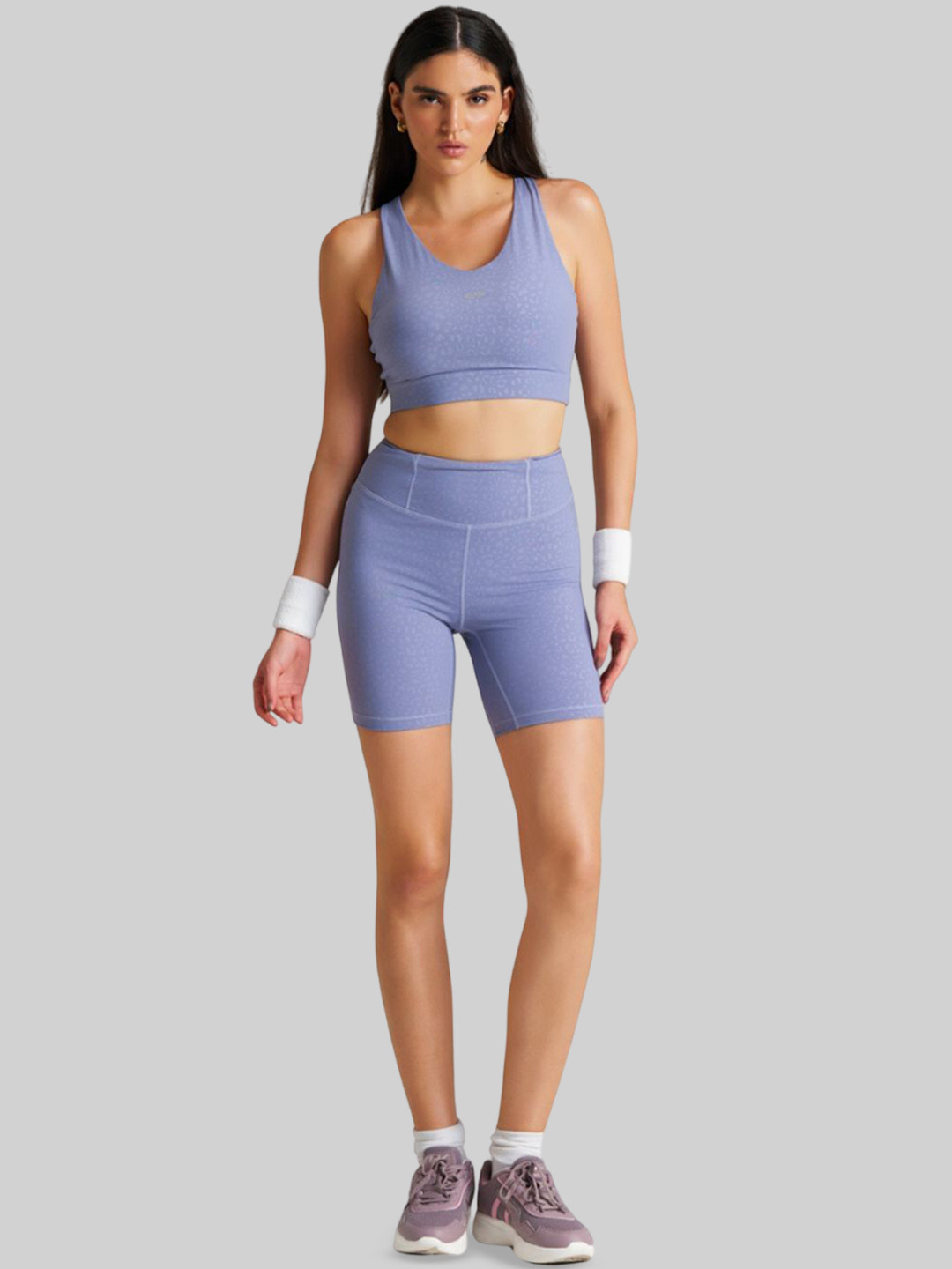 STRCH Animal Printed High-Rise Anti Odour Above Knee Length Tights