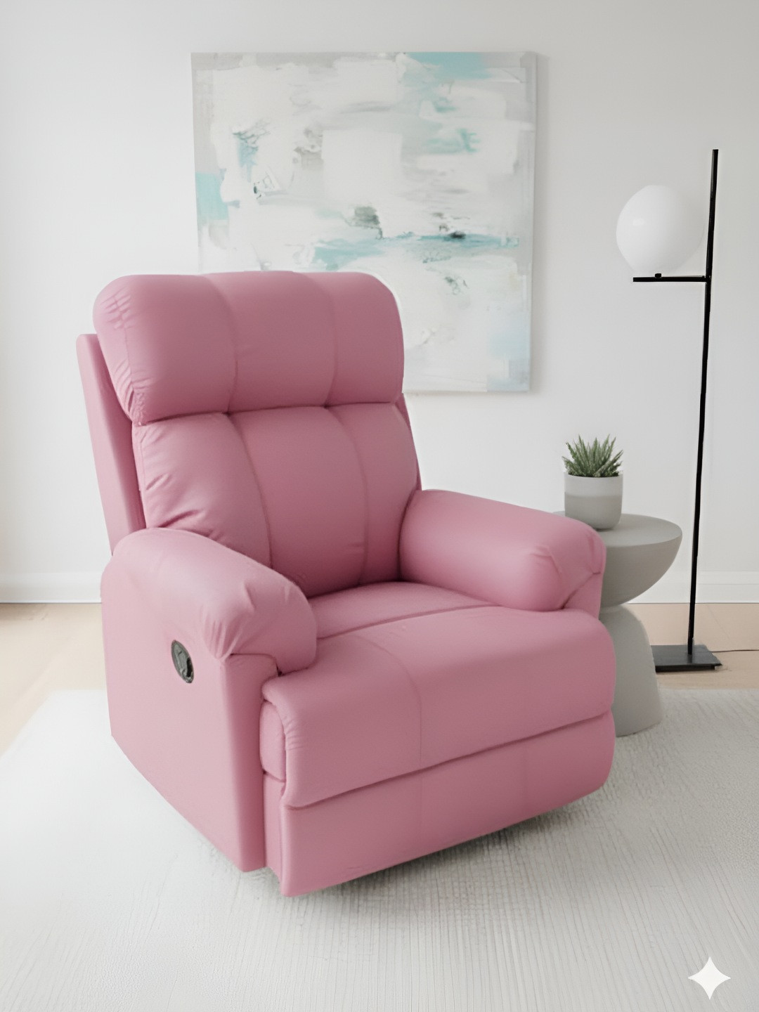 Solis Primus Comfort for all Pink & Black RelaxEase Manual Recliner
