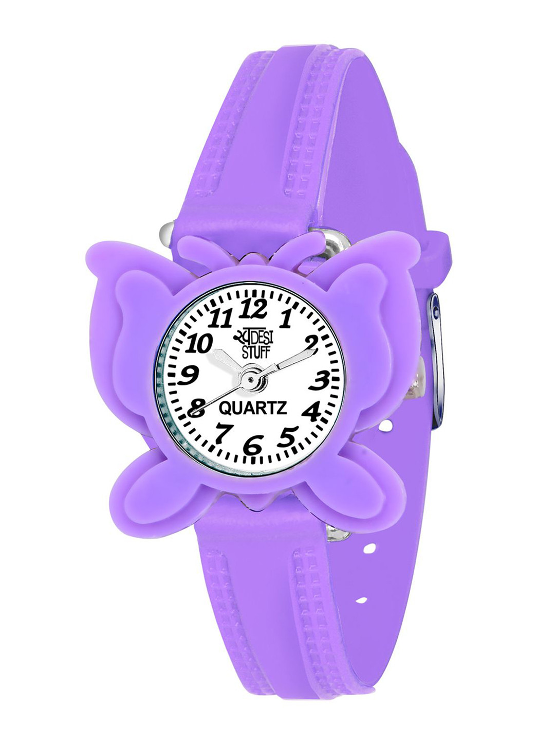 SWADESI STUFF Kids Round Dial & Analogue Watch 11 BELT BUTTERFLY 1818