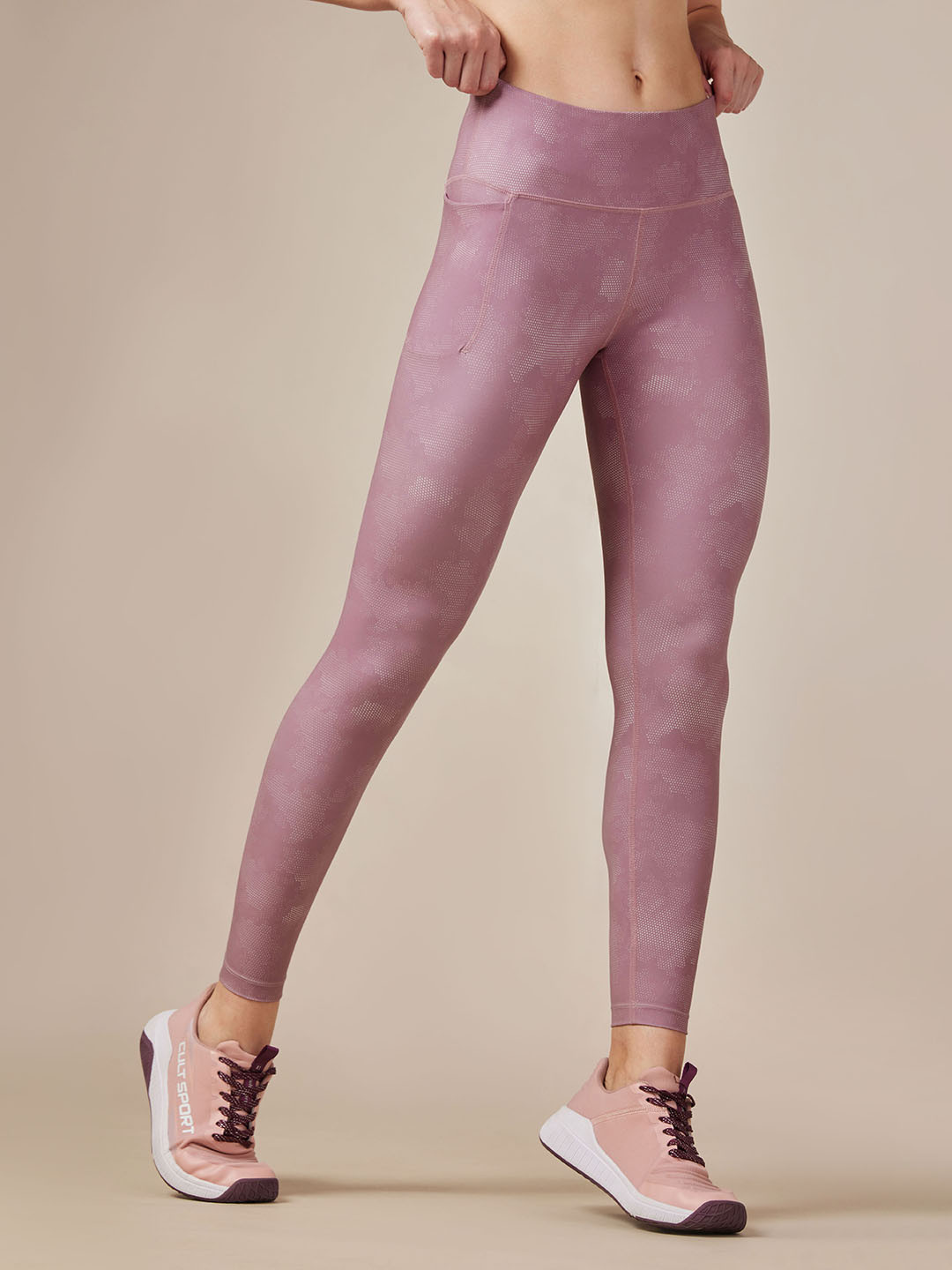 CULT Pink Printed Performance COMFlex Tights