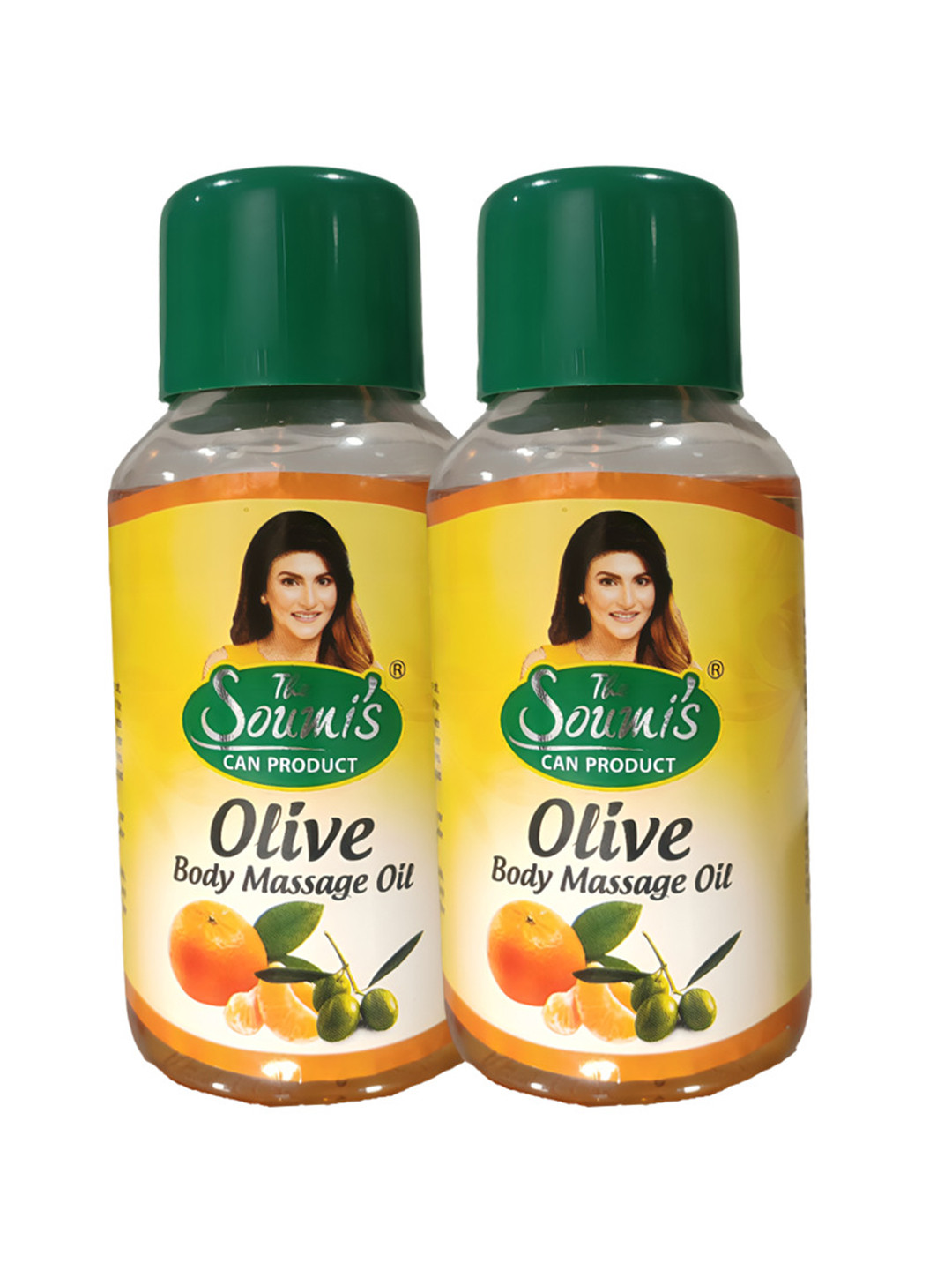 THE SOUMI'S CAN PRODUCT Set of 2 Olive Body Massage Oil with Manjistha - 200 ml each