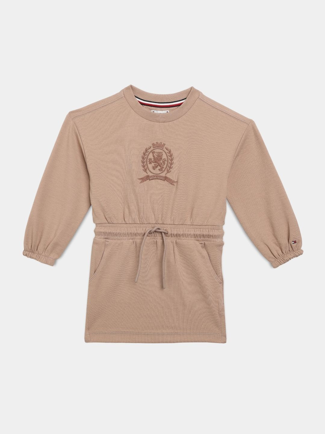 Tommy Hilfiger  Girls Brand Logo Embroidered Shift Dress
