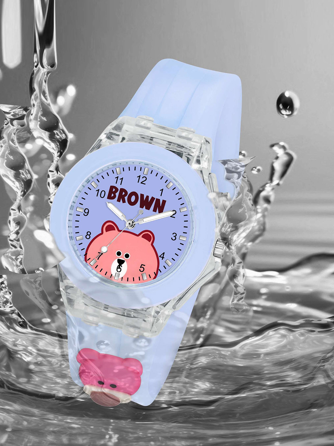 KIDSUN Kids Printed Dial & Straps Analogue Multi Function Watch RA80_PURPLE_PURPLE
