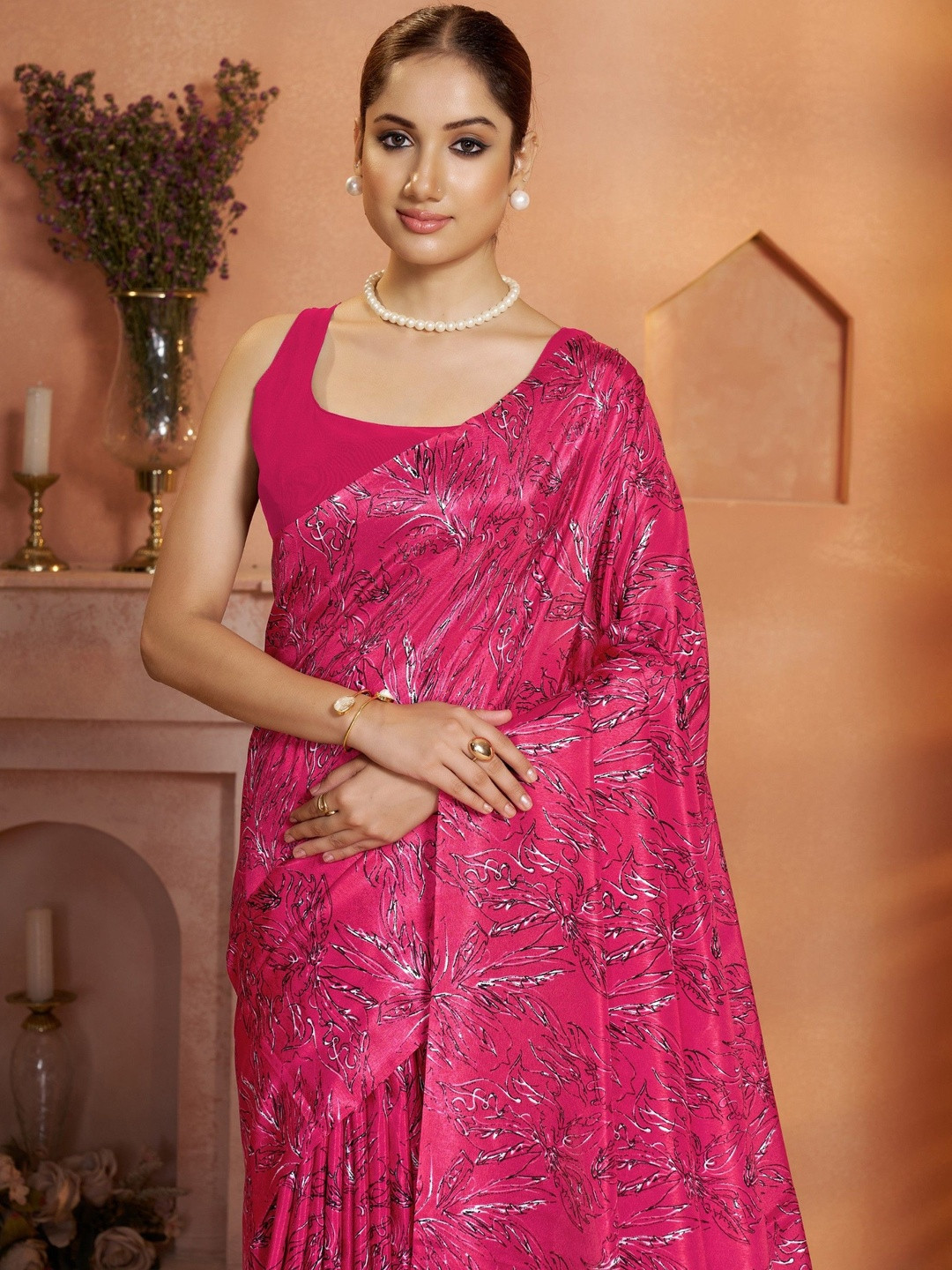 Garden Vareli Floral Printed Saree