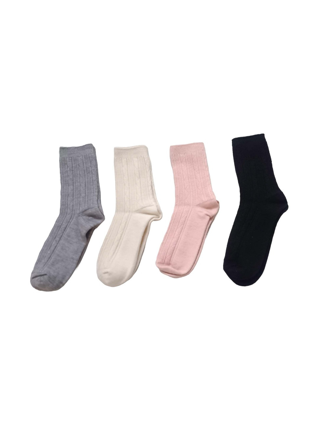 Cute Collection Women Pack Of 2 Woolen Winter Socks Without Thumb