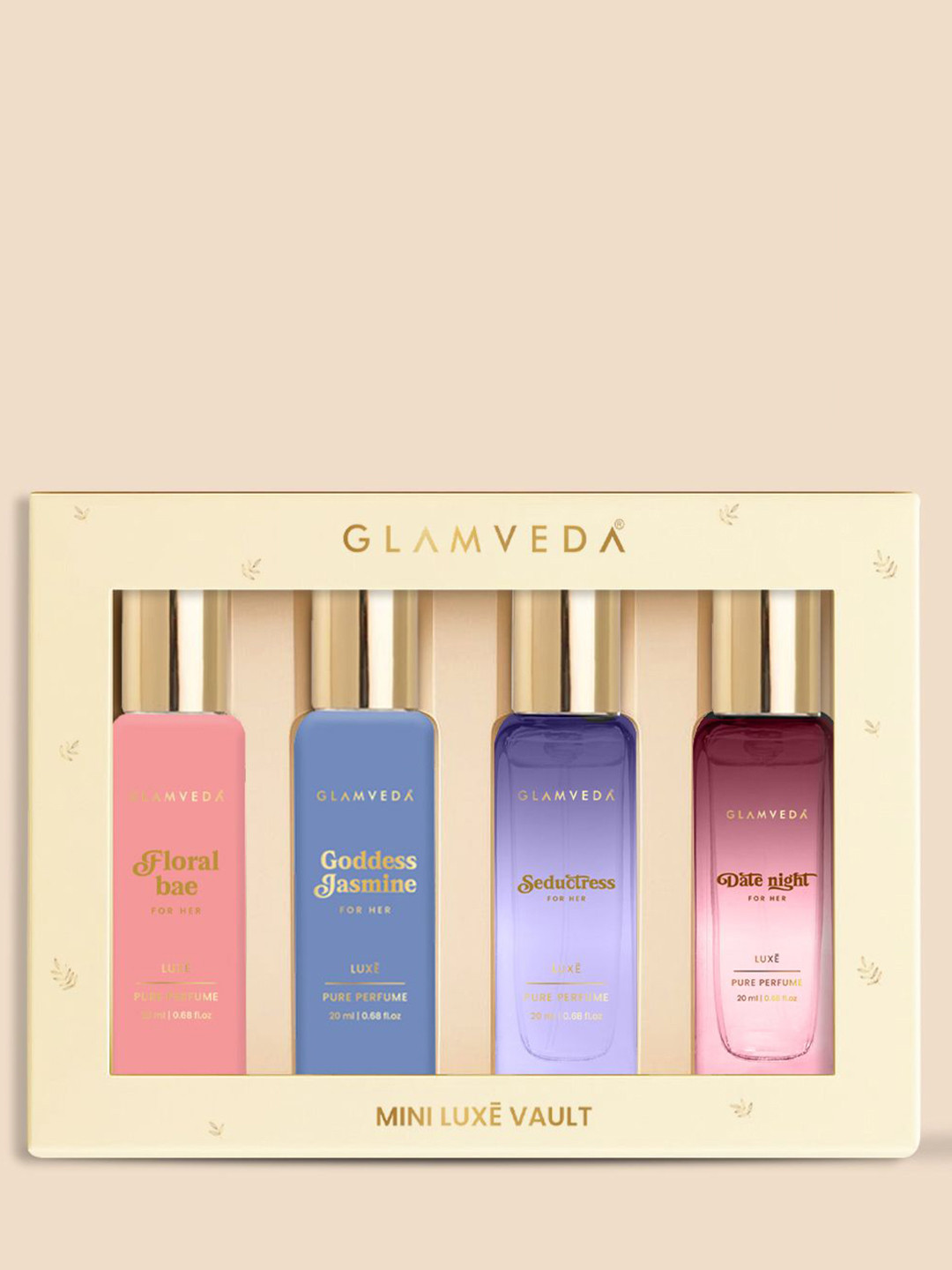 GLAMVEDA Women Set of 4 Long Lasting Perfume - 20 ml Each