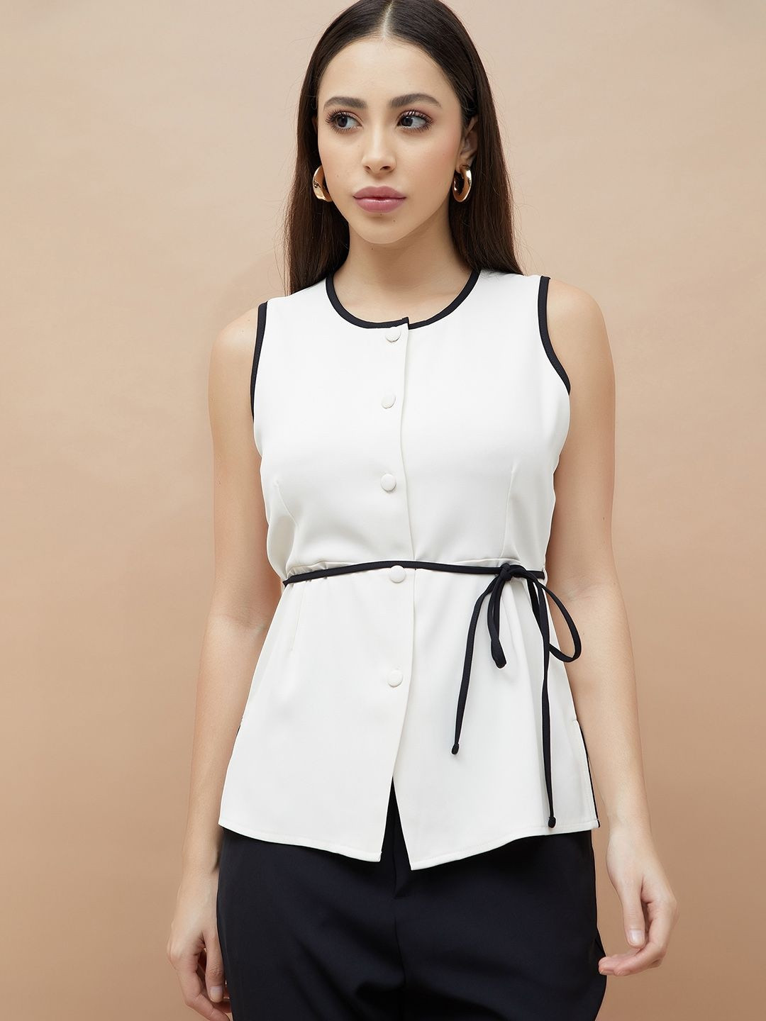 CODE by Lifestyle Tie Up Detail Top