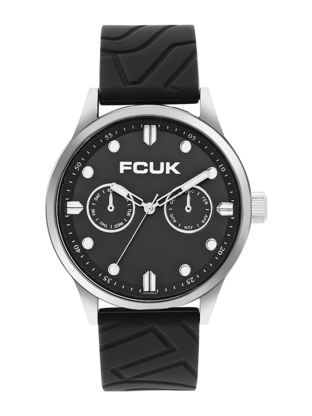 FCUK Trackor Men Printed Dial & Straps Analogue Watch FC182B