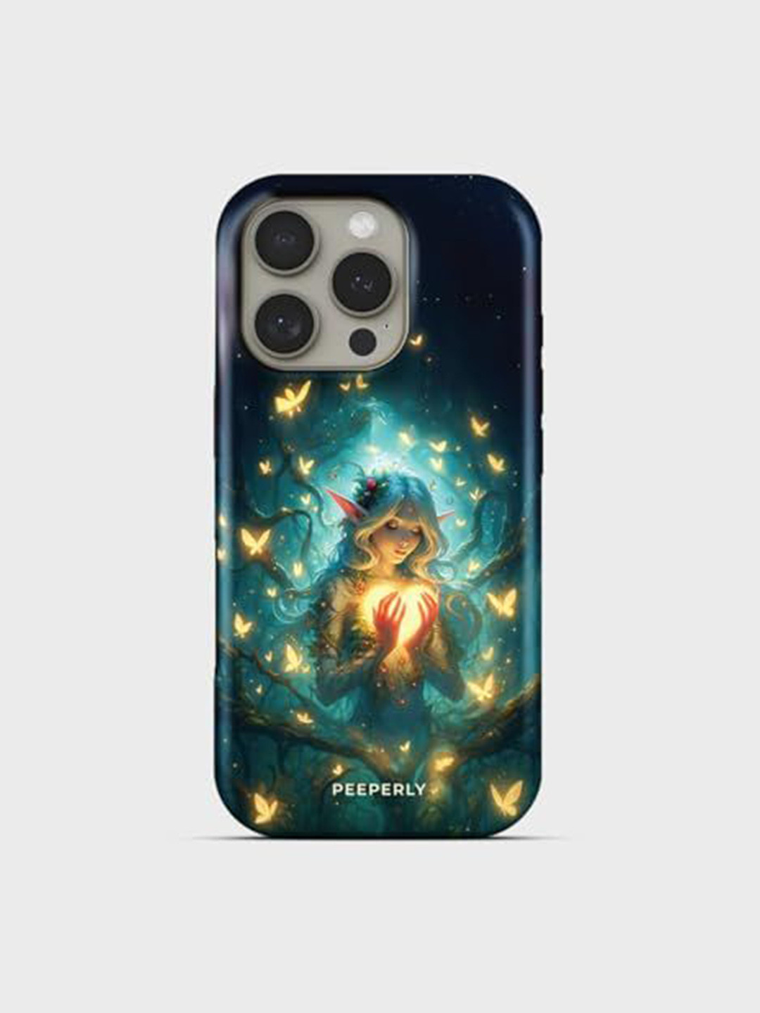 PEEPERLY Unisex iPhone 13 Pro Max Quirky Impact Resistant Fairies Back Case