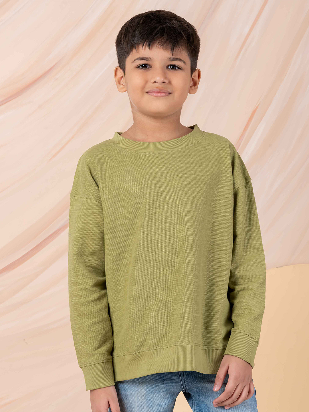 Taatoom Kids Full Sleeves Round Neck Pullover Sweatshirts
