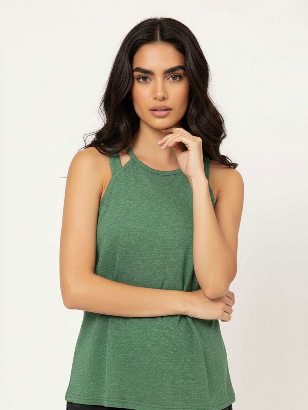 DressBerry Gypsy Glam Shoulder Straps Relaxed A-Line Top