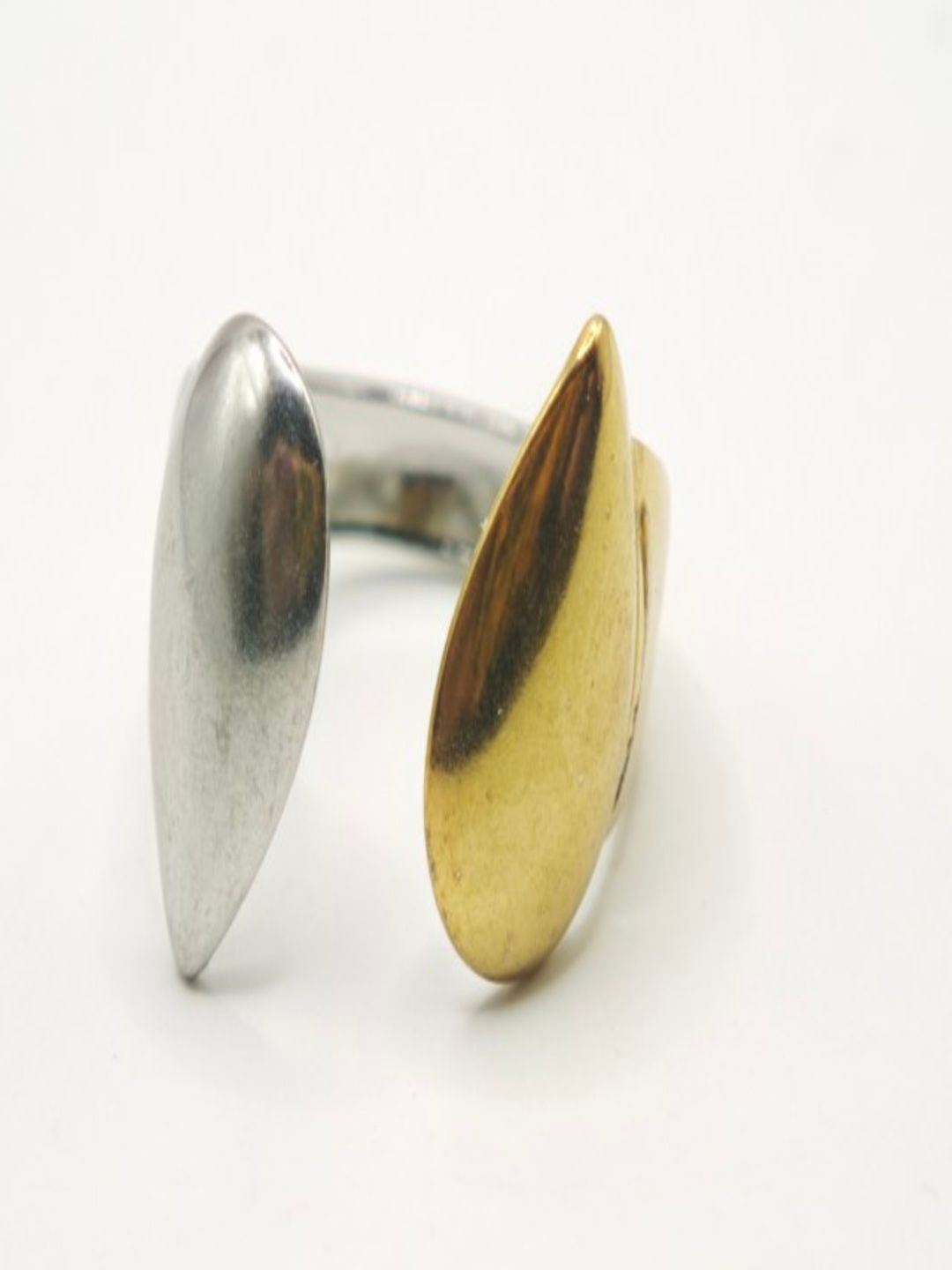 SAPRAA TRENDS Anti Tarnish Staineless Steel Statement Adjustable Ring