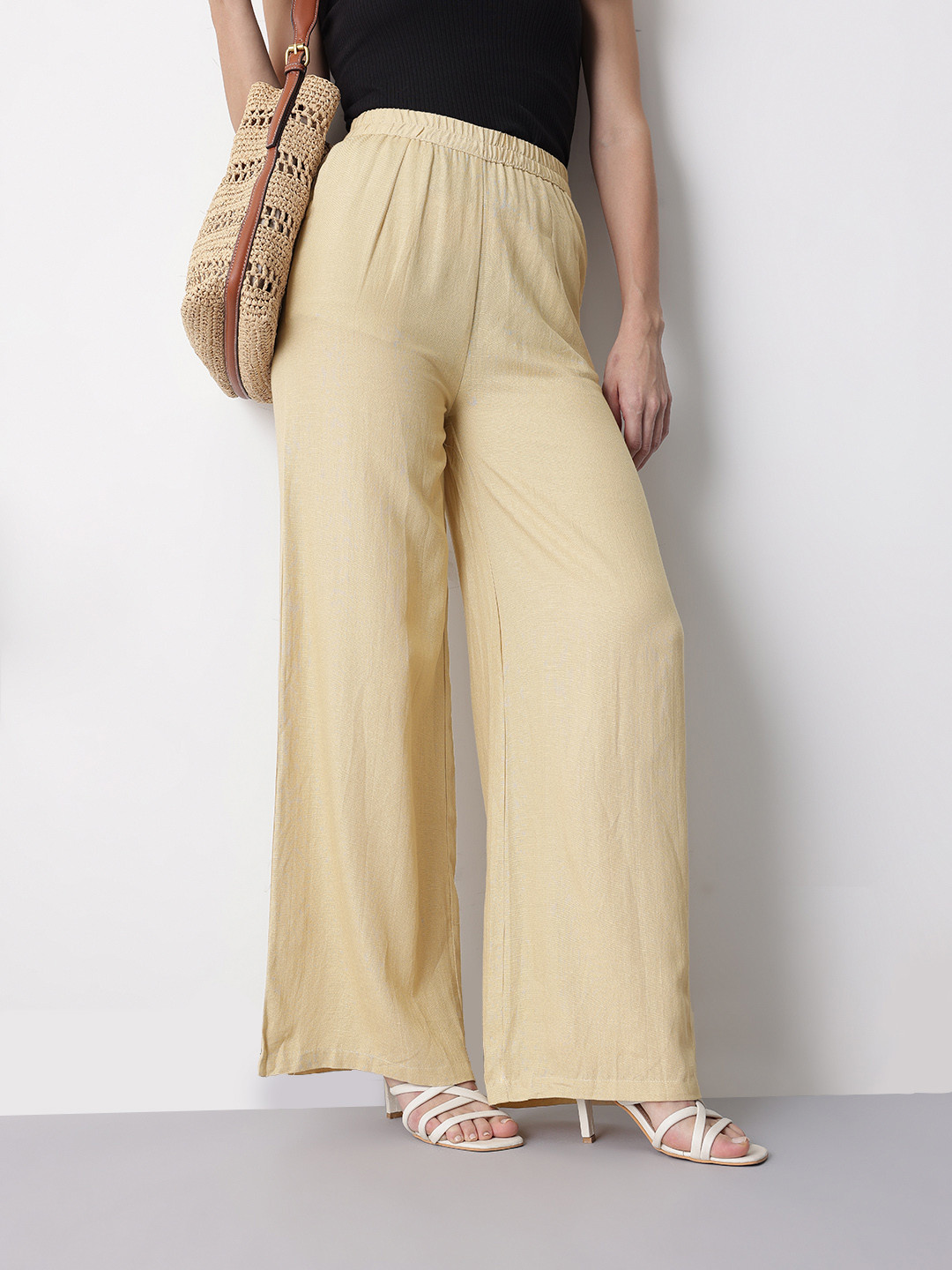 Mast & Harbour High-Rise Wide Leg Trousers