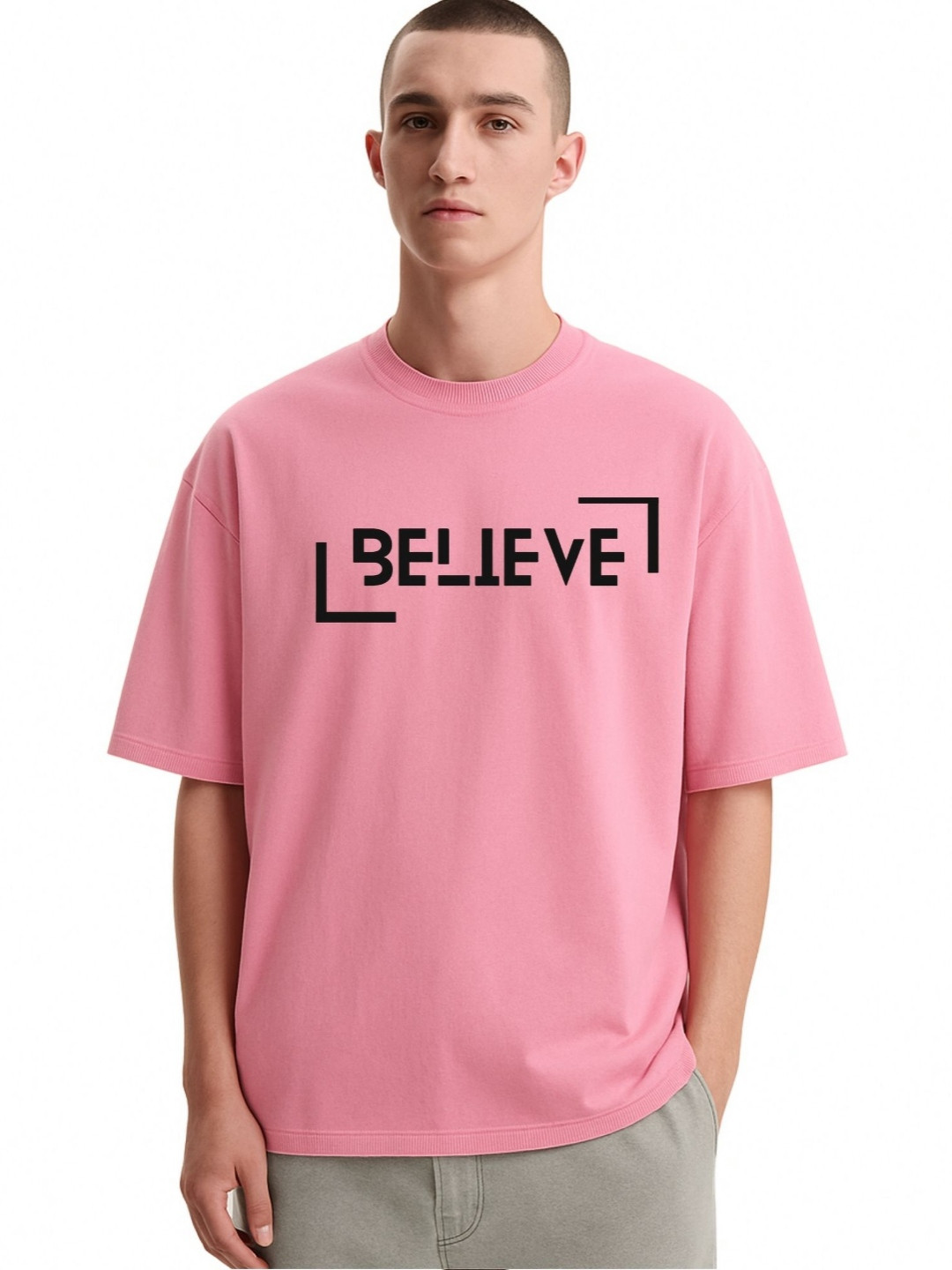 Fashnobic men printed oversize tshirt