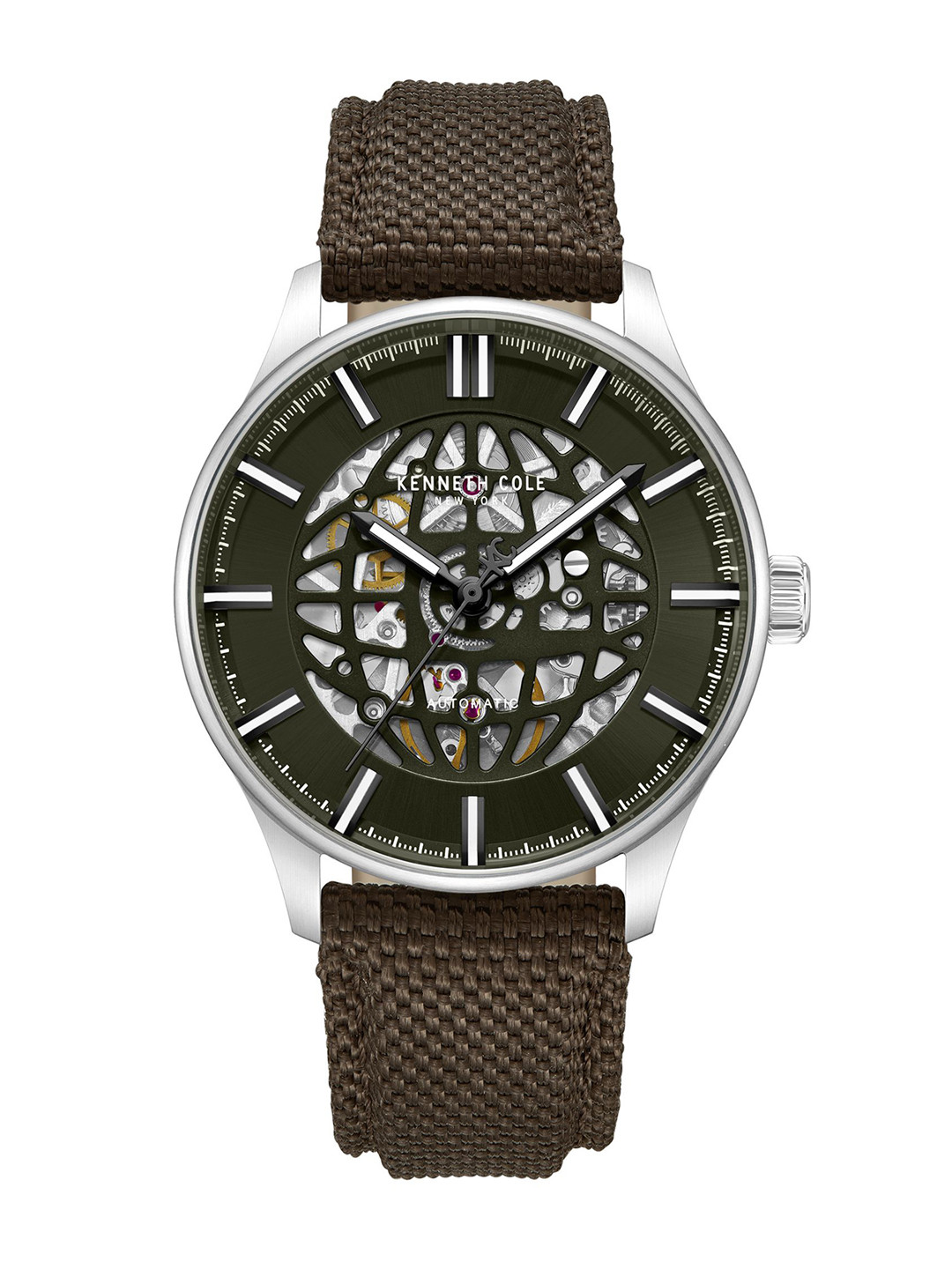 Kenneth Cole Men Automatic Green Round Dial Watch - KCWGZ0089001MNW