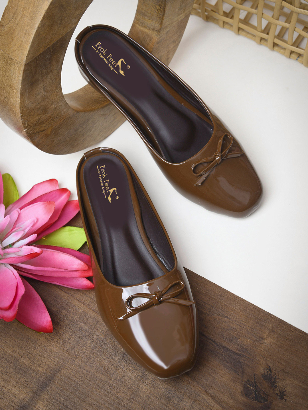 Froh Feet Women Slip-On Bow Accent Ballerinas