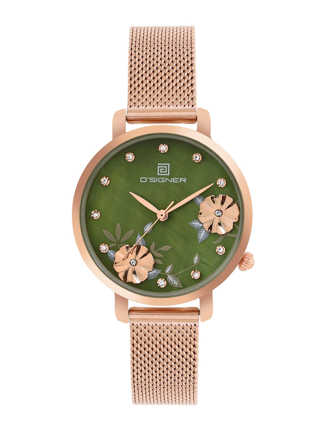 D'SIGNER Women Printed Dial & Bracelet Style Straps Analogue Watch 800RGM.16L