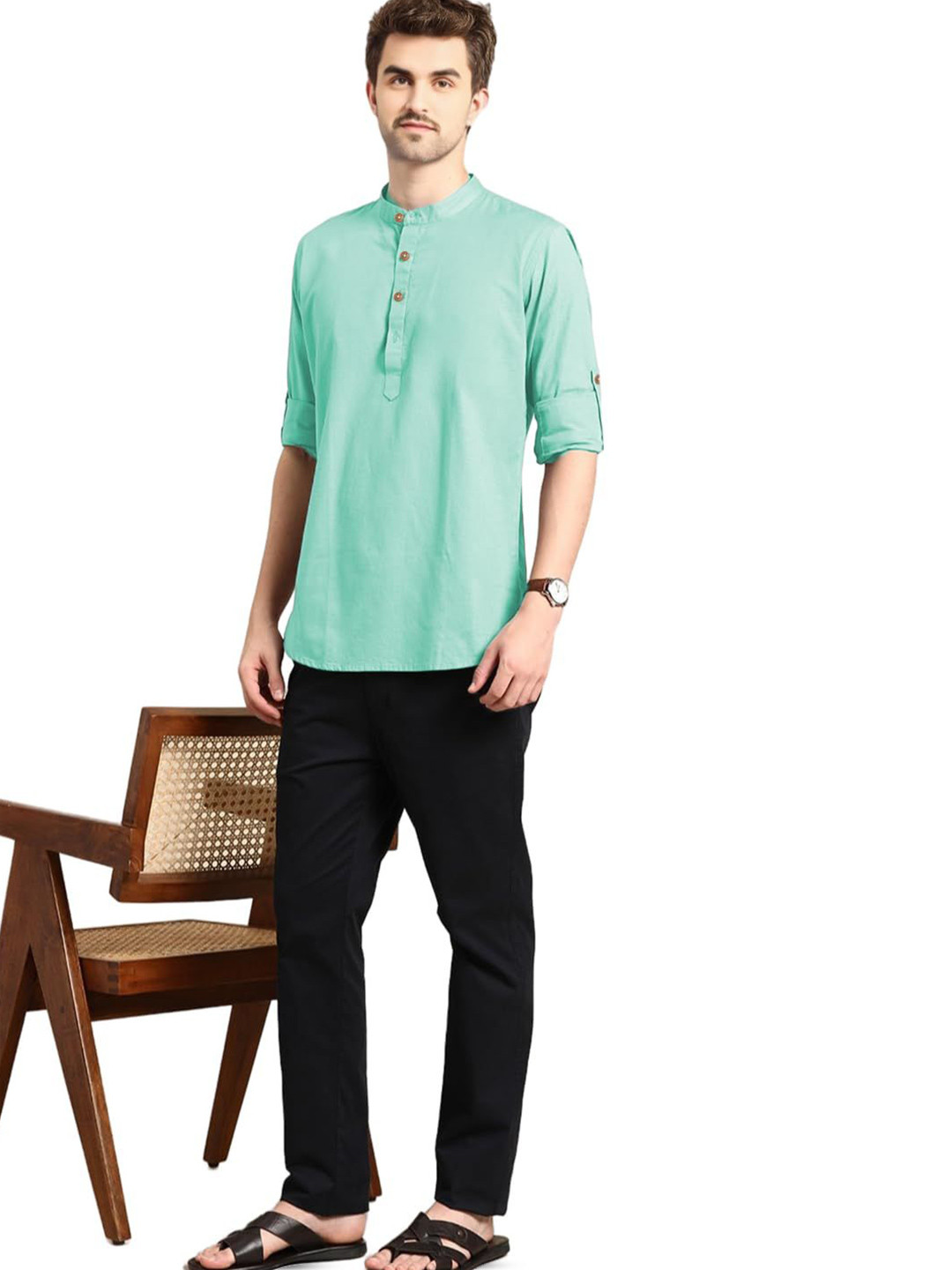 granthy Men Slim Fit Full Sleeve Kurta