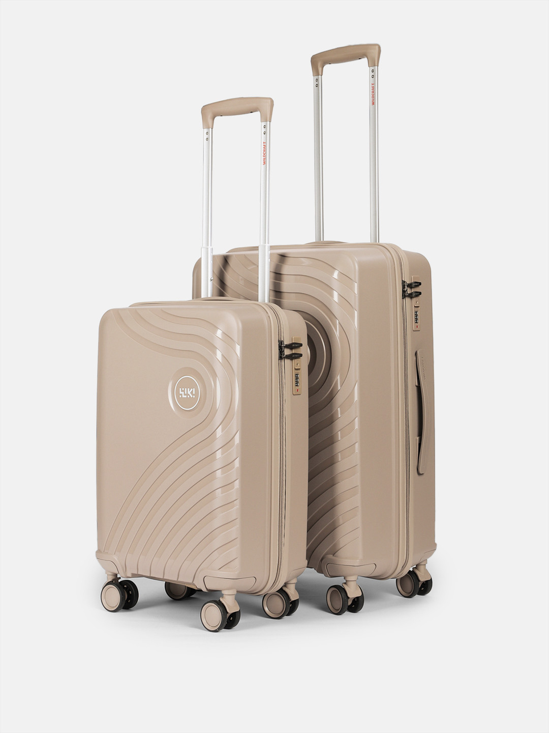 Wildcraft Set Of 2 Onyx-TR Textured Hard Suitcase Trolley- 105L