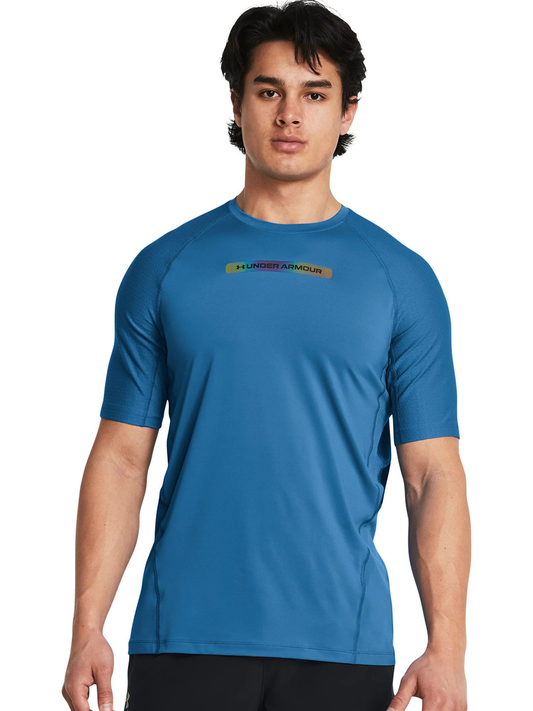 UNDER ARMOUR Smart Form Rush 2.0 SS NOV Colourblocked Round Neck T-Shirt