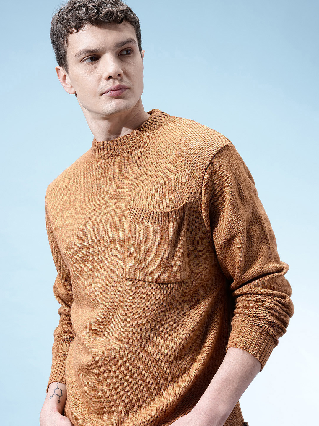 glitchez Raw Edge Relaxed Pullover