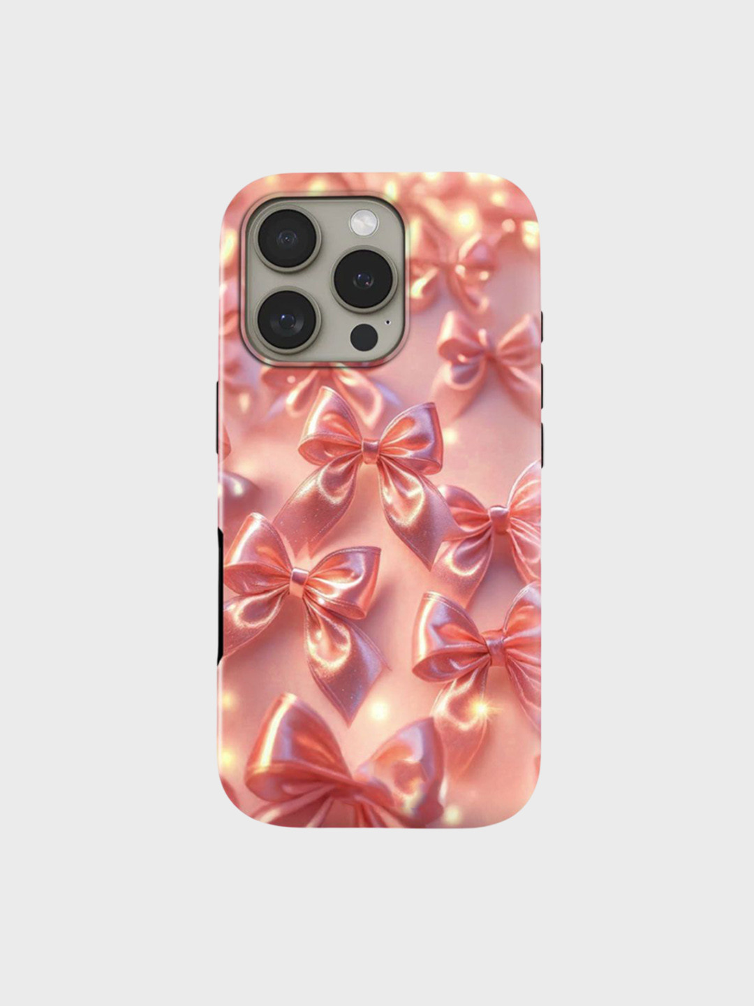 PEEPERLY Bow Graphic Printed Impact Resistant iPhone 13 Pro Max Crystal Back Case