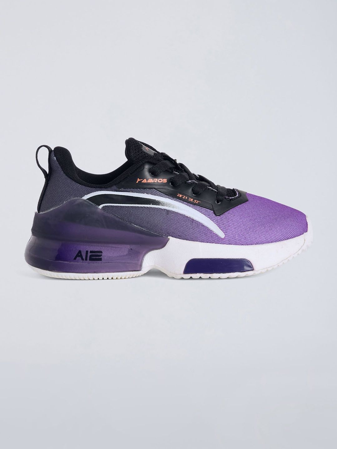 Hopscotch Purple Textile Non-Marking Sports Shoes